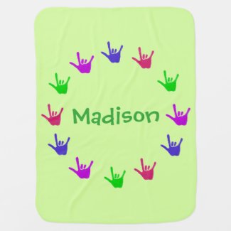 Circle of Love Personalized Baby Blankets
