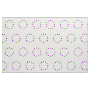 Circle of love, sign language hands custom fabric