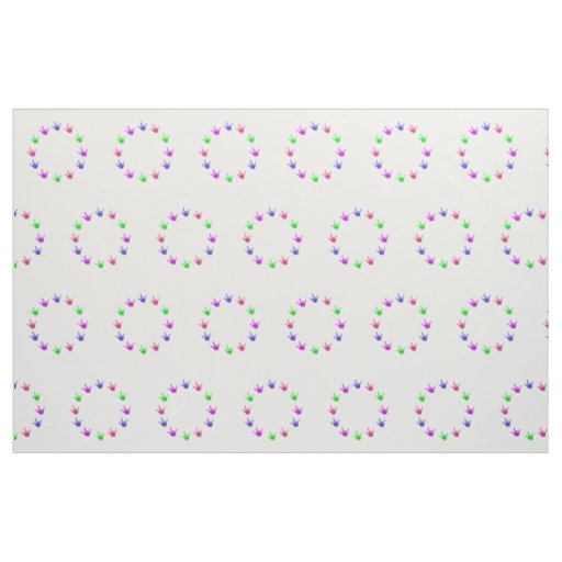 Circle of love, sign language hands custom fabric