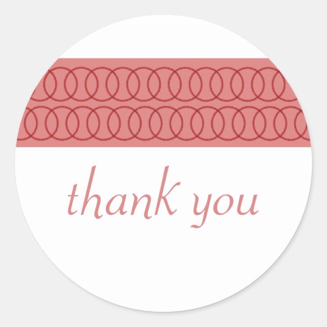 Circle of Love Thank You Stickers (Front)