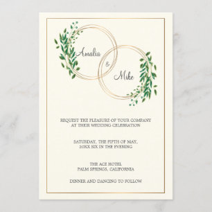 Circle of Love Wedding Invitation