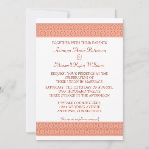 Circle of Love Wedding Invitation