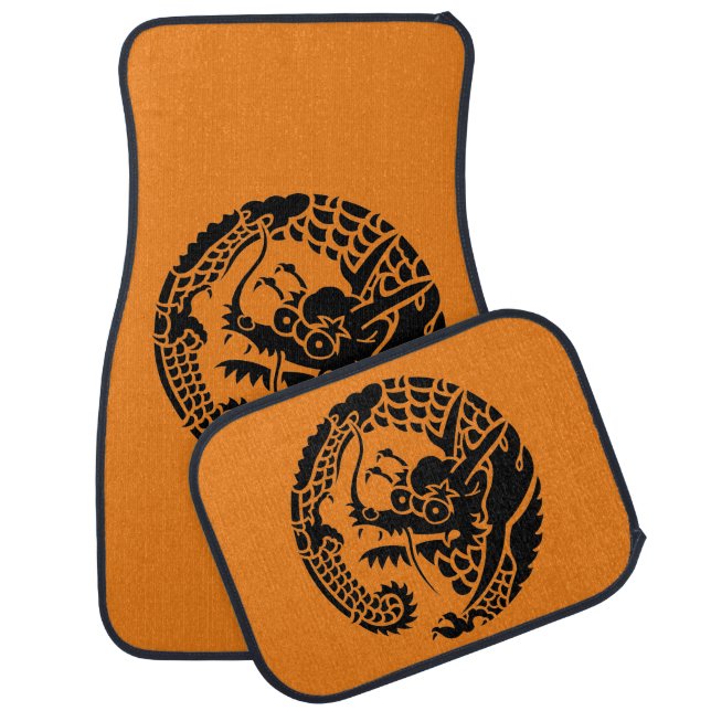 Circle of Nichiren sect dragon Car Floor Mat (Set)
