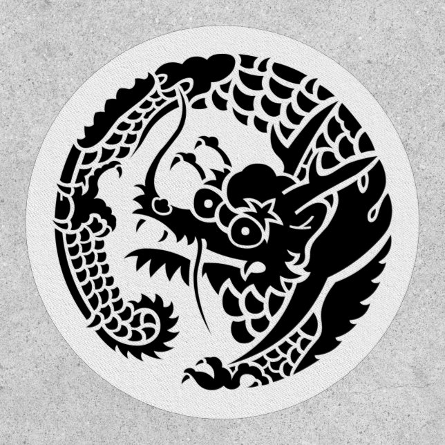 Circle of Nichiren sect dragon Patch (Front)