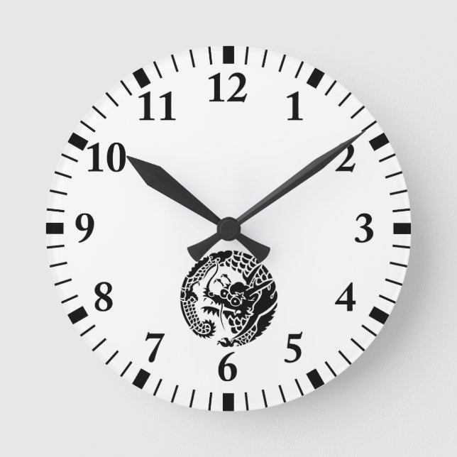 Circle of Nichiren sect dragon Round Clock (Front)