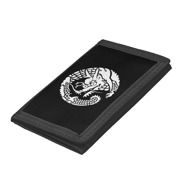 Circle of Nichiren sect dragon Trifold Wallet (Bottom)