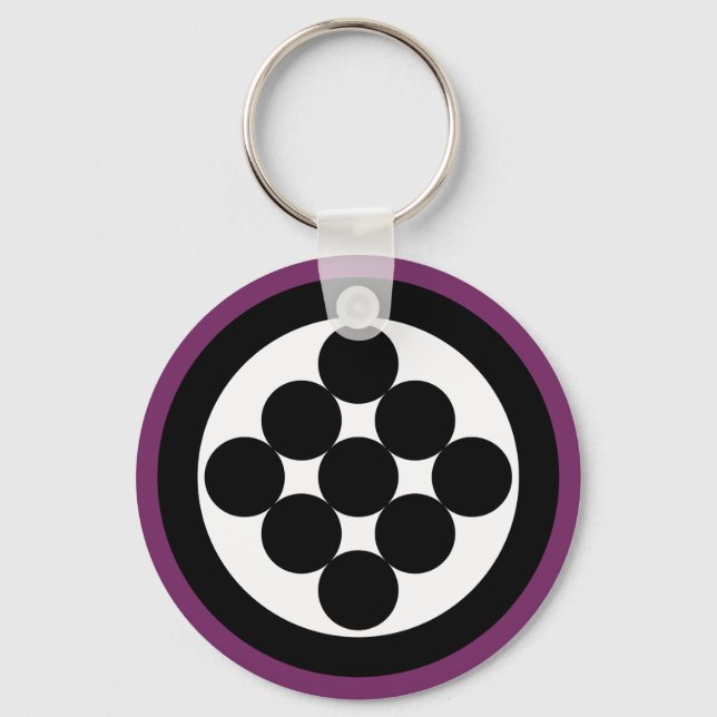 Circle of Nine by Kenneth Yoncich Keychain (Front)