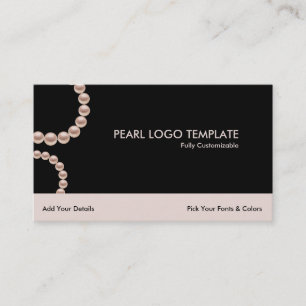 Circle of Pearls Logo - White Cultured Pearls Business Card