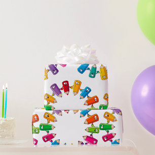 Circle Of Pencils Wrapping Paper