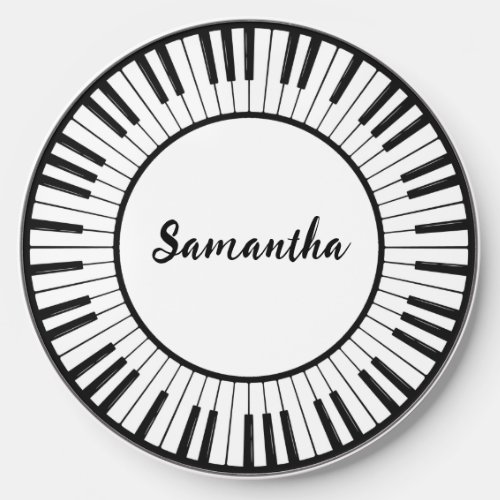 Circle of Piano Keys Design Wireless Charger