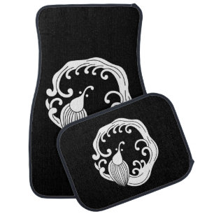 Circle of rainy dragon car floor mat