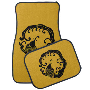 Circle of rainy dragon car mat