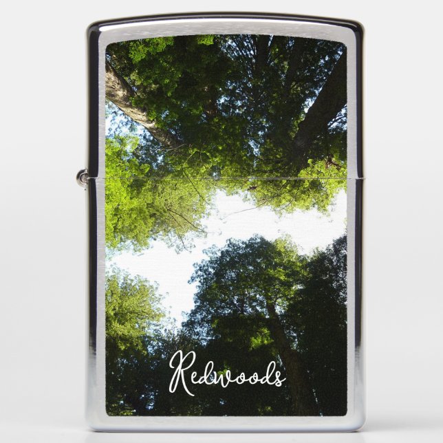 Circle of Redwood Trees at Redwood National Park Zippo Lighter (Front)