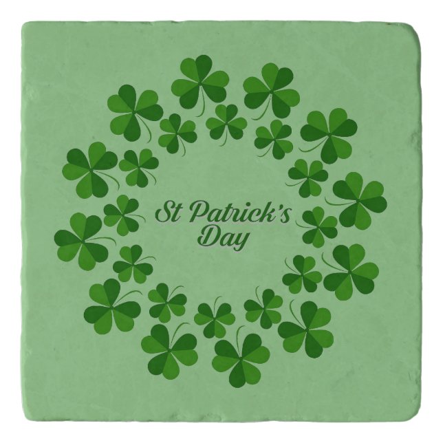 Circle Of Shamrocks Trivet (Front)