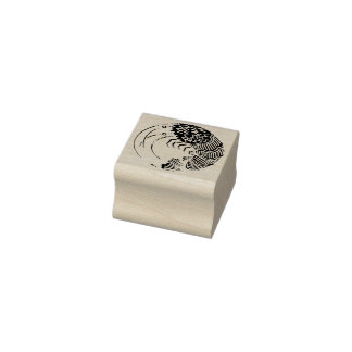 Circle of shrimp / 海老の丸 rubber stamp