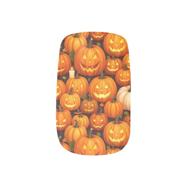 Circle of the Lanterns Minx Nail Art (Left Thumb)