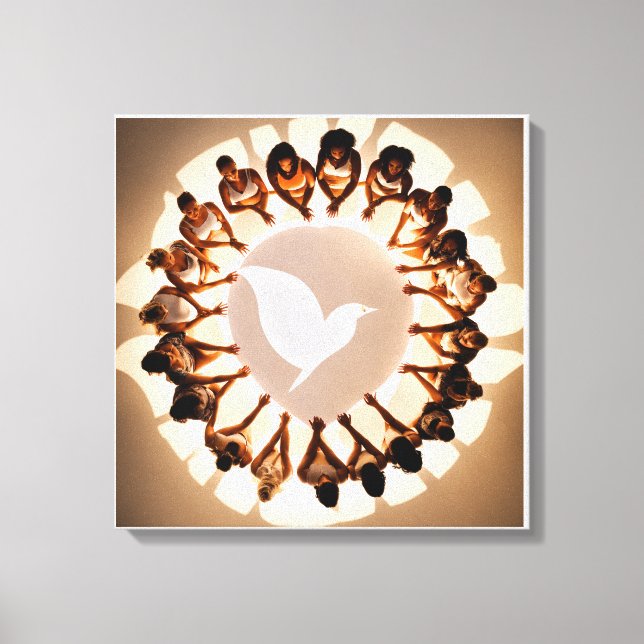Circle of the Sacred Heart Canvas Print (Front)