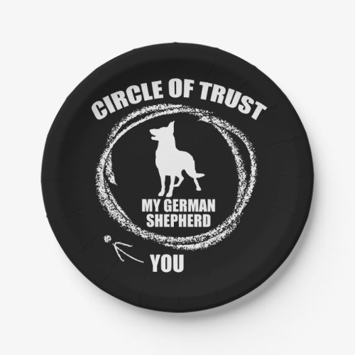 Circle Of Trust My German Shepherd Paper Plates