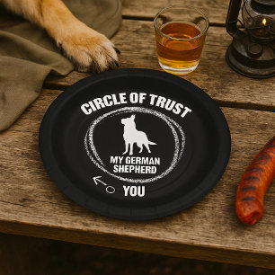 Circle Of Trust My German Shepherd Paper Plates