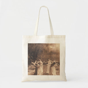 Circle Of Witches Vintage Women Dancing Tote Bag