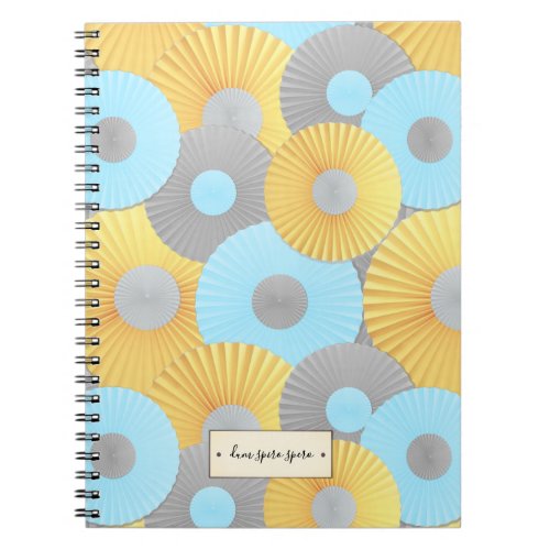 Circle Origami Pastel Pattern Notebook