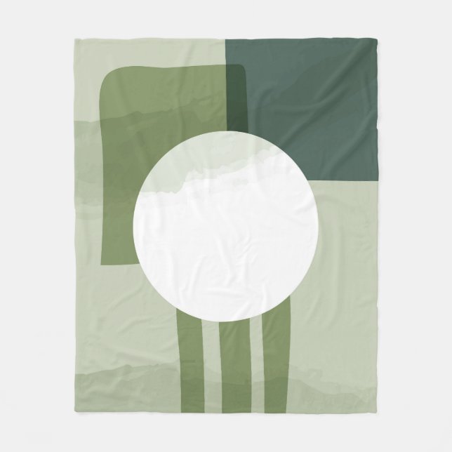 Circle painting art fleece blanket (Front)