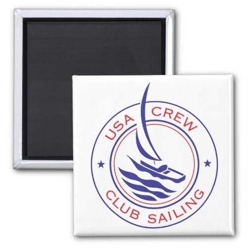 Circle Patch_USA Crew Club Sailing magnet