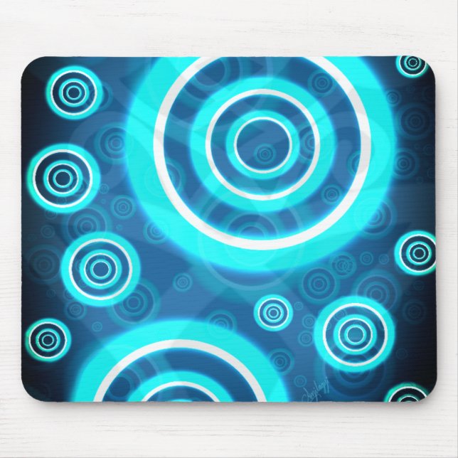 Circle Pattern Mouse Pad (Front)