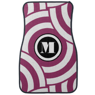 Circle Pattern Personalized Monogram- Any Color Car Mat