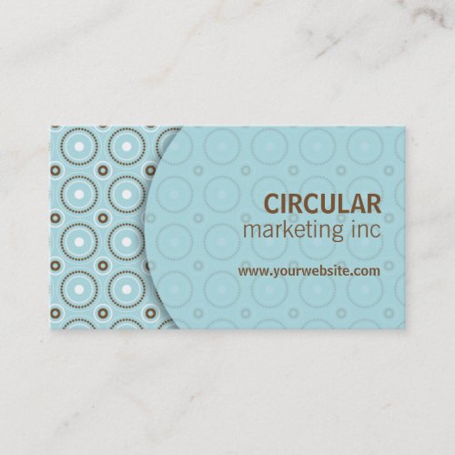 Circle Pattern Underlay Business Card