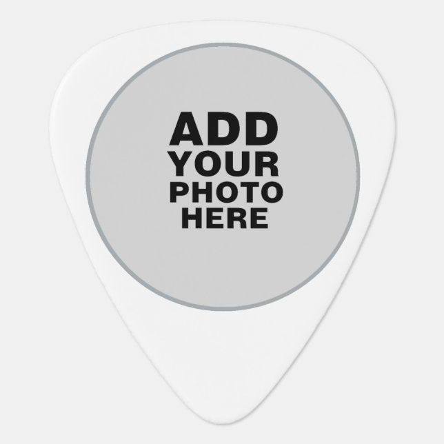 circle photo guitar pick (Front)