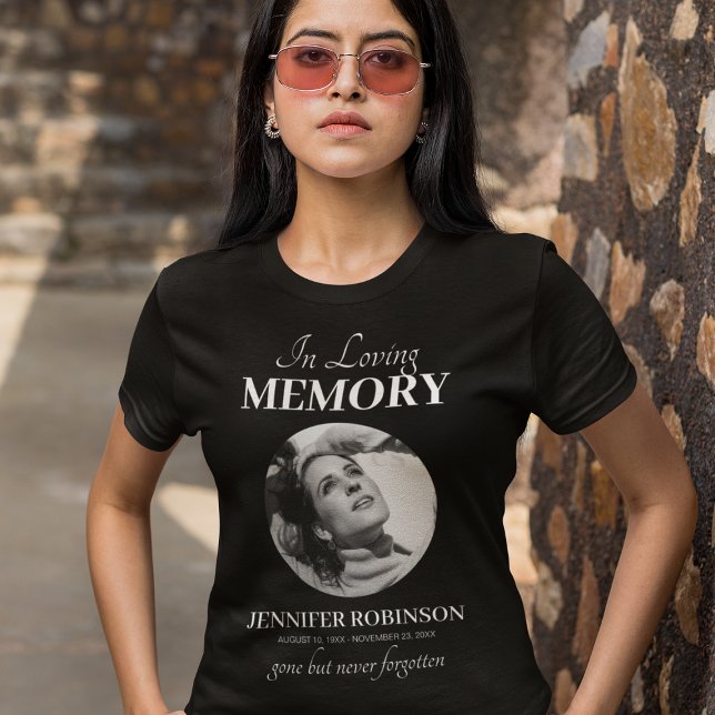 Circle Photo Memorial T-Shirt (Creator Uploaded)
