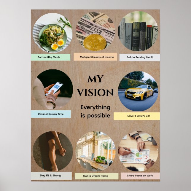 Circle Pics Vision Board Poster (Front)