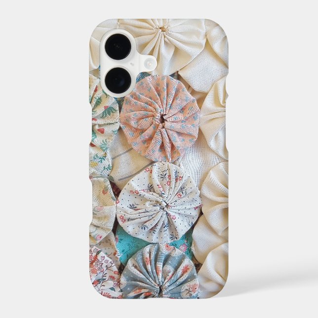 circle puff patchwork quilt design Case-Mate iPhone case (Back)