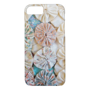 circle puff patchwork quilt design iPhone 8/7 case