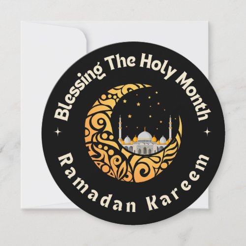 Circle Ramadan Kareem Holiday Card