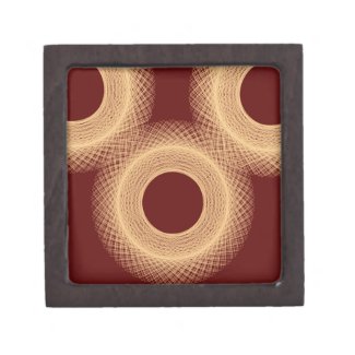 circle reddish brown 467 abstract art jewelry box