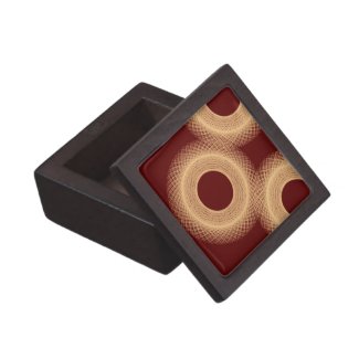 circle reddish brown 467 abstract art jewelry box