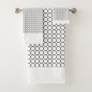 Circle Repeat  Bath Towel Set