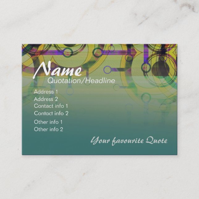 Circle Rings Business/Profile Cards (Front)