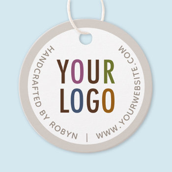 Circle Round Custom Retail Price Tags With String by MISOOK at Zazzle