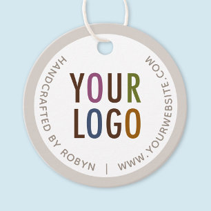 Circle Round Custom Retail Price Tags with String