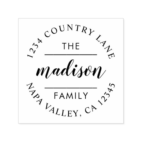 Circle Script | Create Your Own Return Address Self-inking Stamp Circle Script Create Your Own Return Address Self_inking Stamp