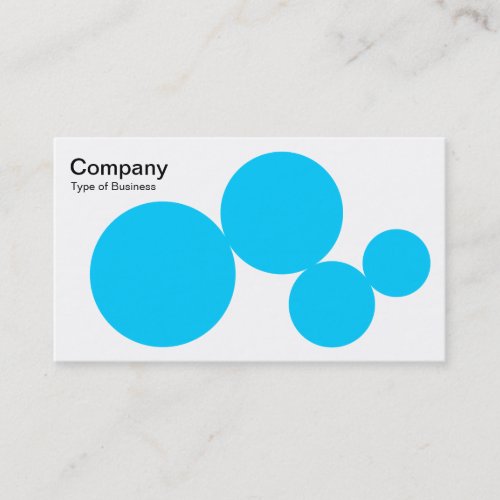 Circle Series _ Sky Blue on White Business Card