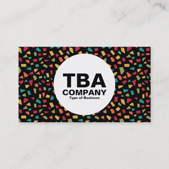 Circle - Shards - Colors 02 Business Card (Front)