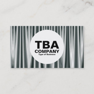 Circle - Silver Curtains 02 Business Card