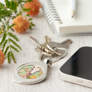 Circle (single-sided) keychain