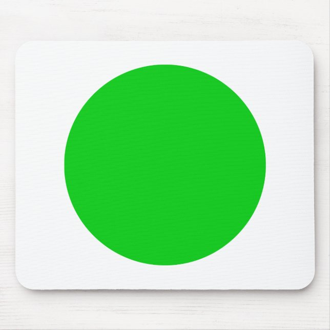Circle - Spring Green and White Mouse Pad (Front)