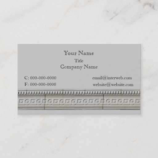 Customizable Circle Square Architectural Stone Custom Business  Business Card Templates