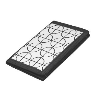 Circle Stripe Pattern Black and White 